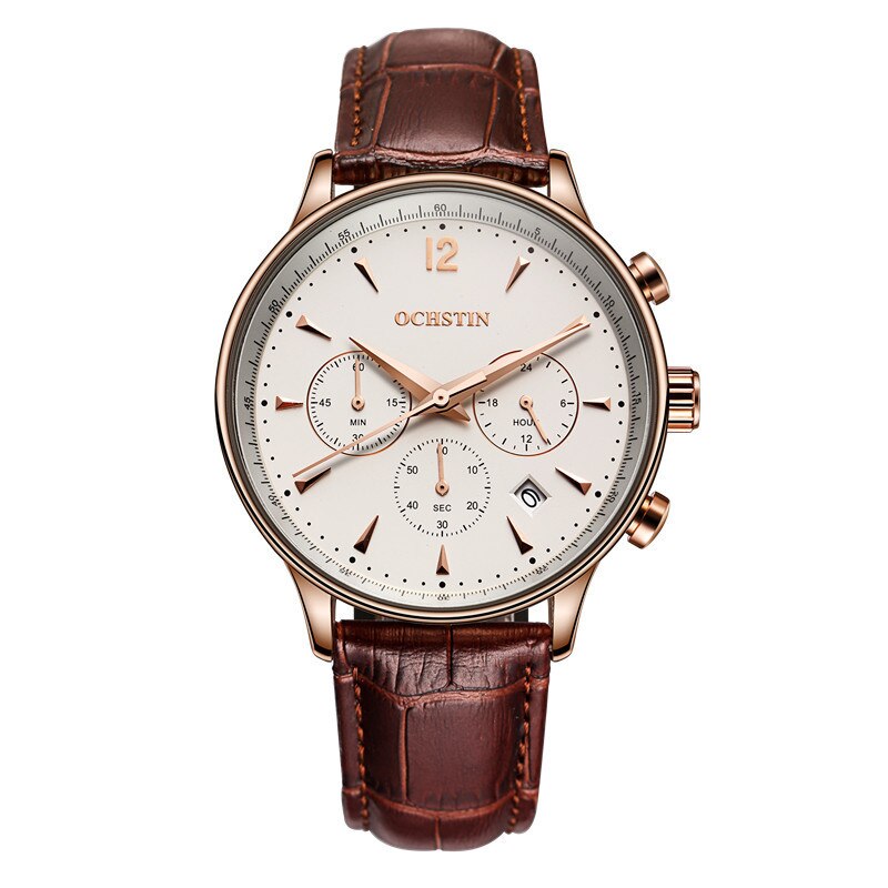 2019 Mens Business Watches Top Brand Luxury Waterproof Chronograph Watch - Mabenir