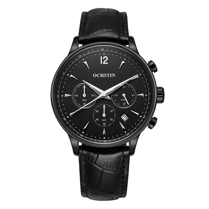 2019 Mens Business Watches Top Brand Luxury Waterproof Chronograph Watch - Mabenir