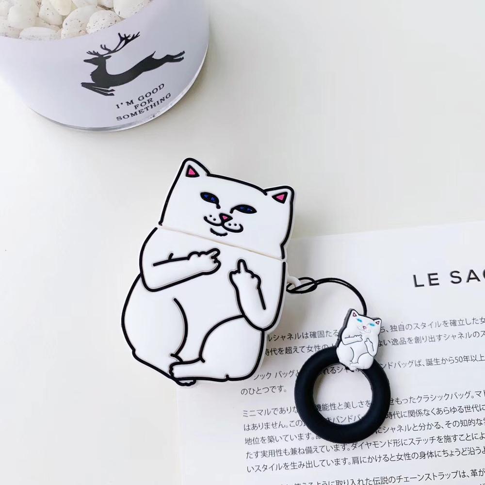 Cartoon Cat AirPods Case - Mabenir
