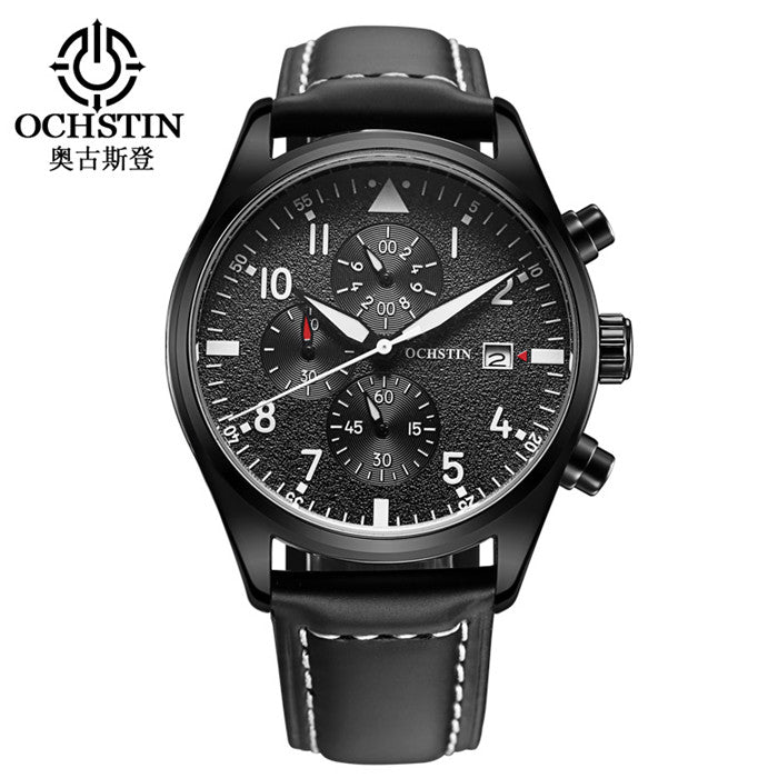 2019 Mens Business Watches Top Brand Luxury Waterproof Chronograph Watch - Mabenir