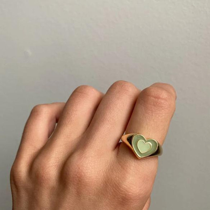 Creative Love Heart Ring - Mabenir
