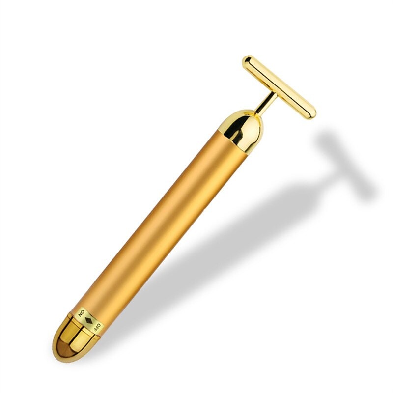 Energy 24K Gold T Beauty Bar Facial Roller Massager - Mabenir