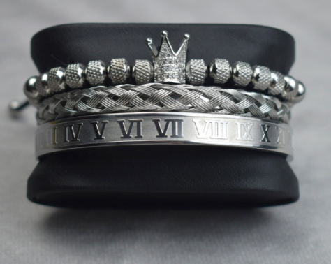Roman Royal Charm Men Bracelets Stainless Steel - Mabenir