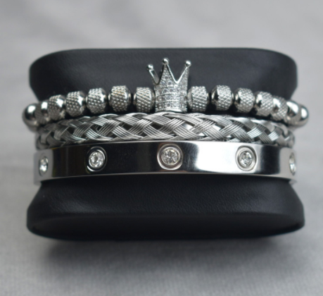 Roman Royal Charm Men Bracelets Stainless Steel - Mabenir