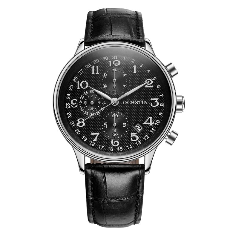 2019 Mens Business Watches Top Brand Luxury Waterproof Chronograph Watch - Mabenir