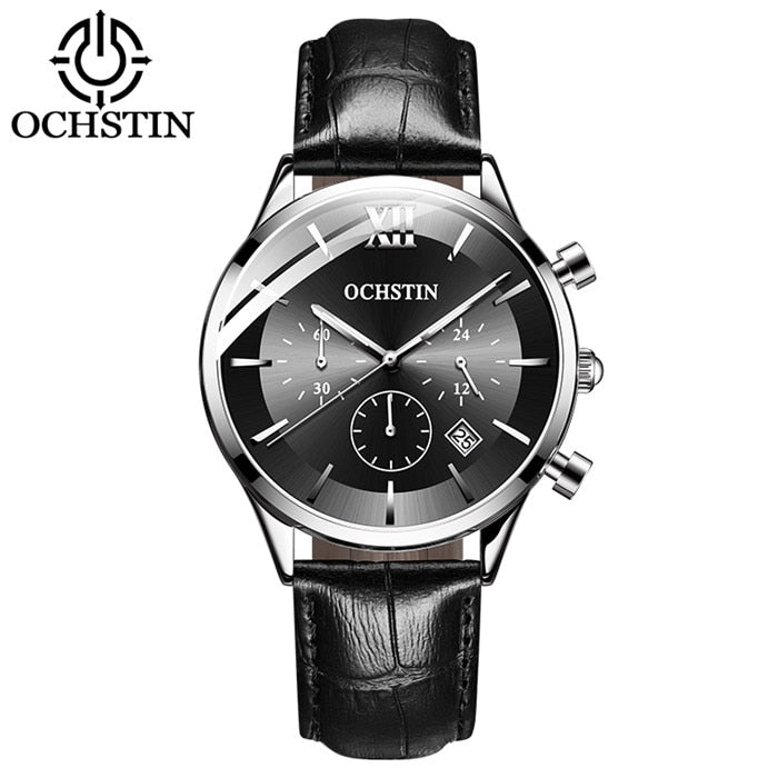 2019 Mens Business Watches Top Brand Luxury Waterproof Chronograph Watch - Mabenir