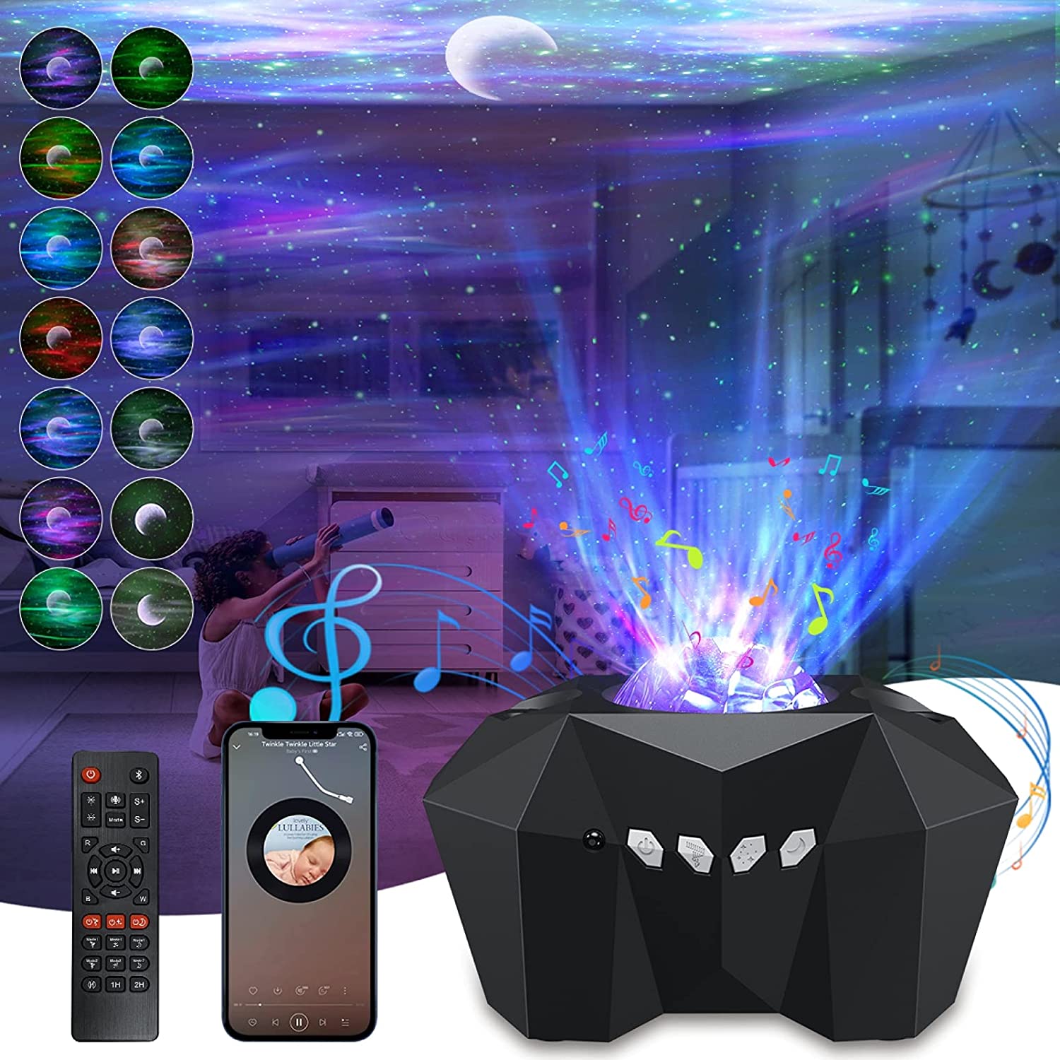 Northern Lights Star Projector - Mabenir