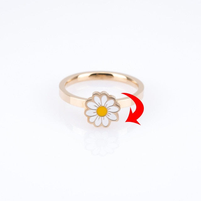 Fidget Spinner Rotatable Ring For Women - Mabenir