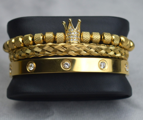 Roman Royal Charm Men Bracelets Stainless Steel - Mabenir