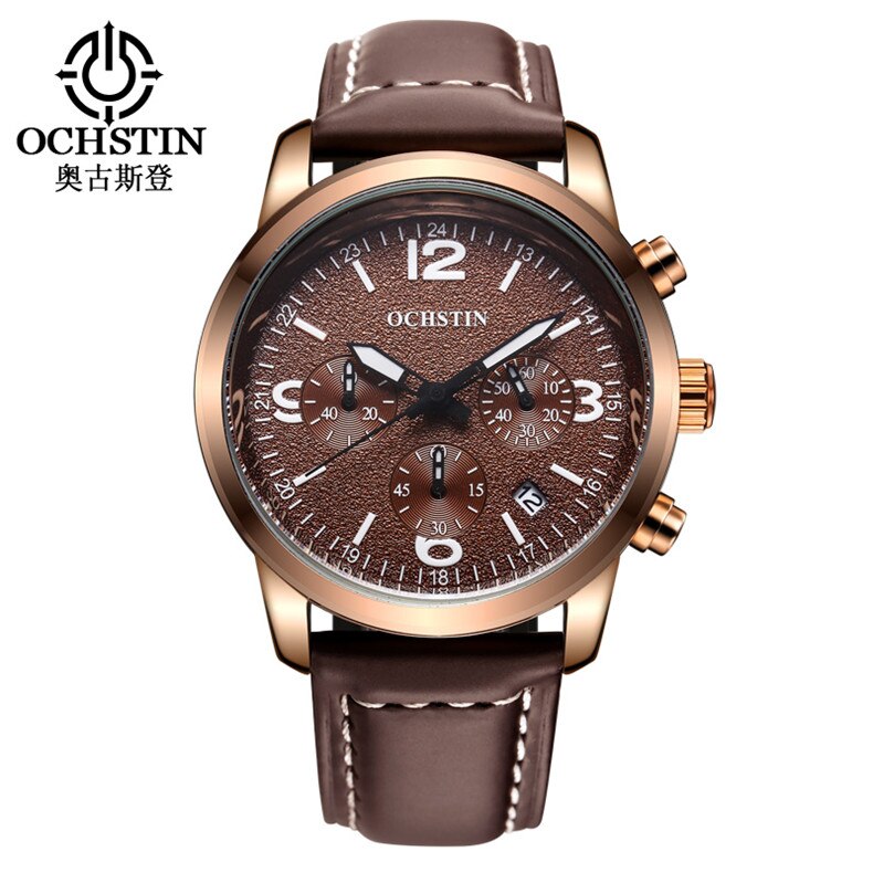 2019 Mens Business Watches Top Brand Luxury Waterproof Chronograph Watch - Mabenir