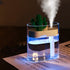 160ML Ultrasonic Air Humidifier Clear Cactus Color Light USB Essential Oil Diffuser Car Purifier Aroma Diffusor Anion Mist Maker - Mabenir
