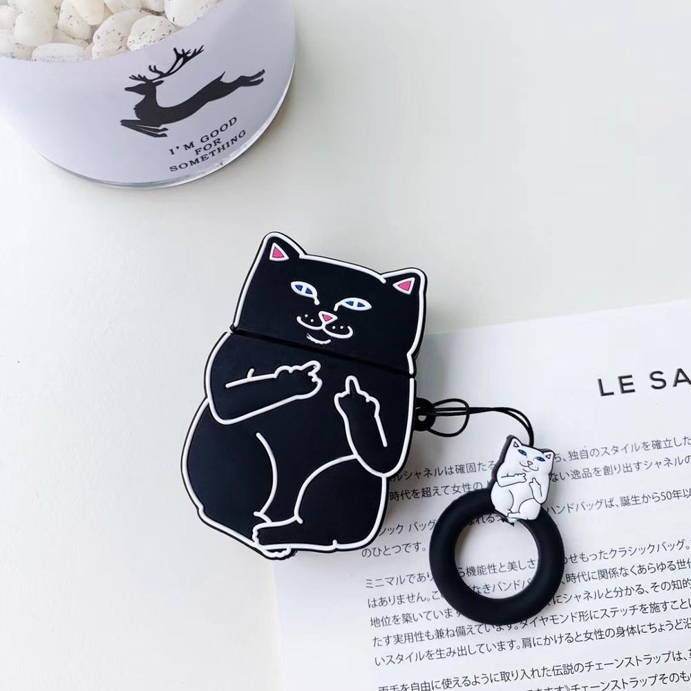 Cartoon Cat AirPods Case - Mabenir