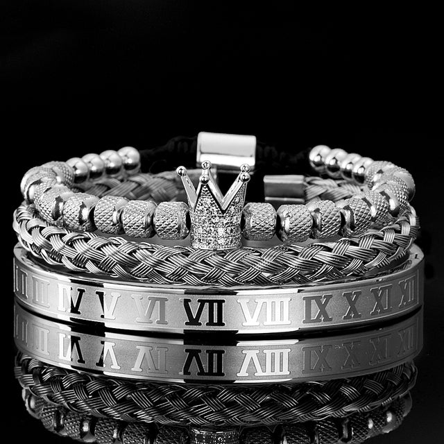 Roman Royal Charm Men Bracelets Stainless Steel - Mabenir