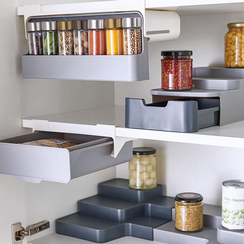 Kitchen Self-Adhesive Wall-Mounted Spice Organizer - Mabenir