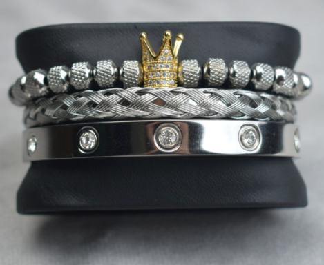 Roman Royal Charm Men Bracelets Stainless Steel - Mabenir