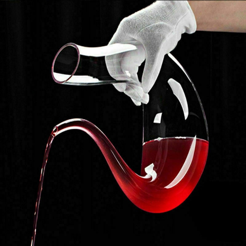 Crystal U-shaped 1500ml Wine Decanter - Mabenir