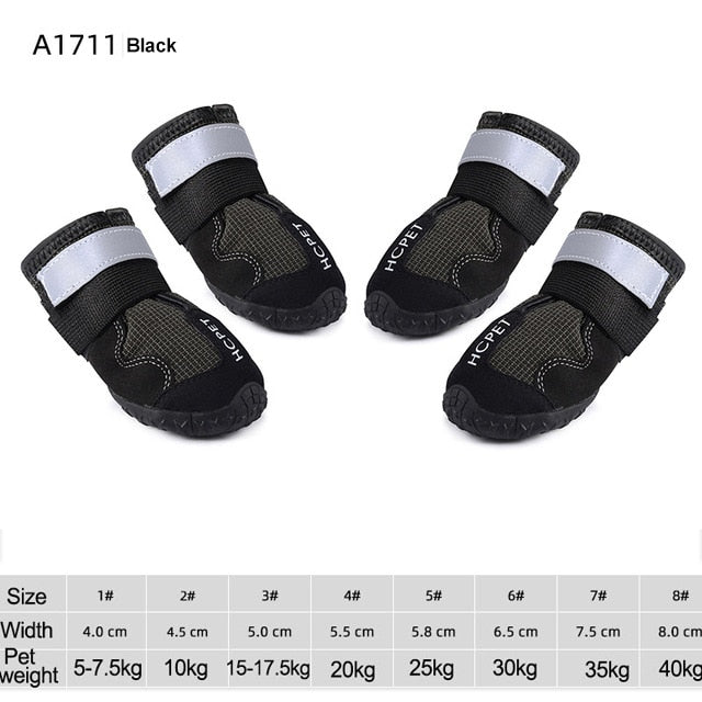 Waterproof Reflective Dog Boots - Mabenir
