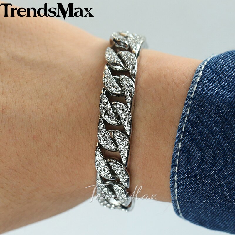 Miami Gold Curb Cuban Bracelet - Mabenir