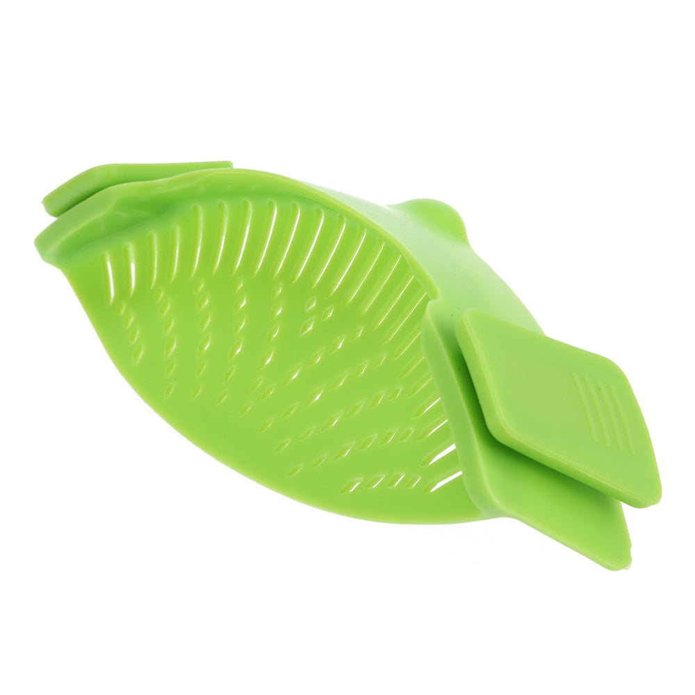 Silicone Kitchen Snap N Strain Filter - Mabenir