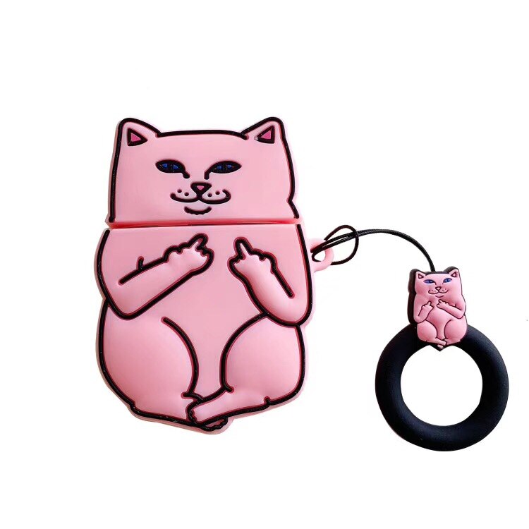 Cartoon Cat AirPods Case - Mabenir
