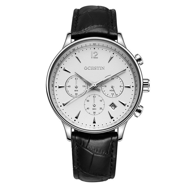 2019 Mens Business Watches Top Brand Luxury Waterproof Chronograph Watch - Mabenir