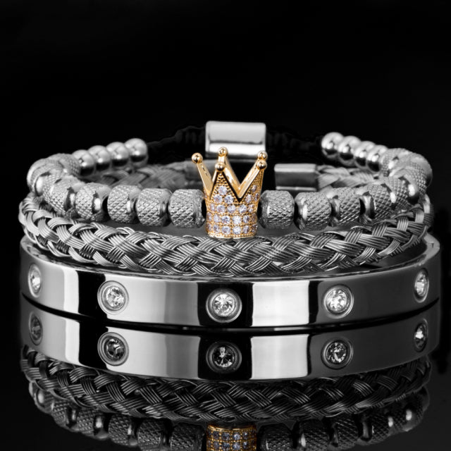 Roman Royal Charm Men Bracelets Stainless Steel - Mabenir