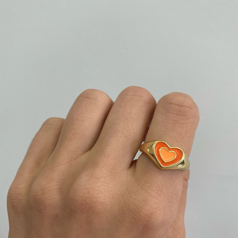 Creative Love Heart Ring - Mabenir