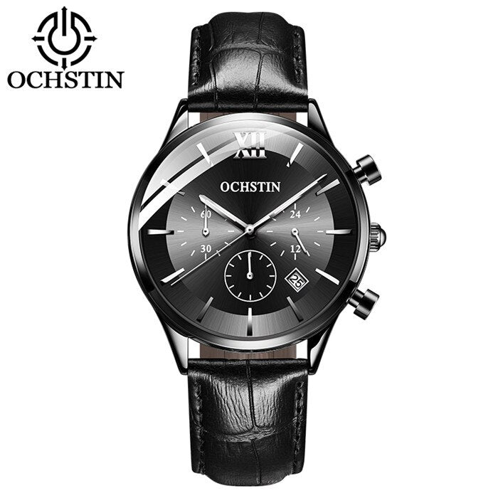 2019 Mens Business Watches Top Brand Luxury Waterproof Chronograph Watch - Mabenir