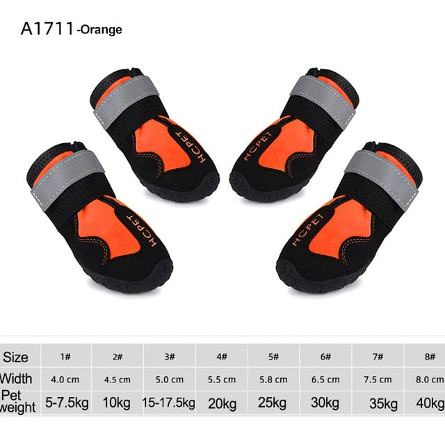 Waterproof Reflective Dog Boots - Mabenir