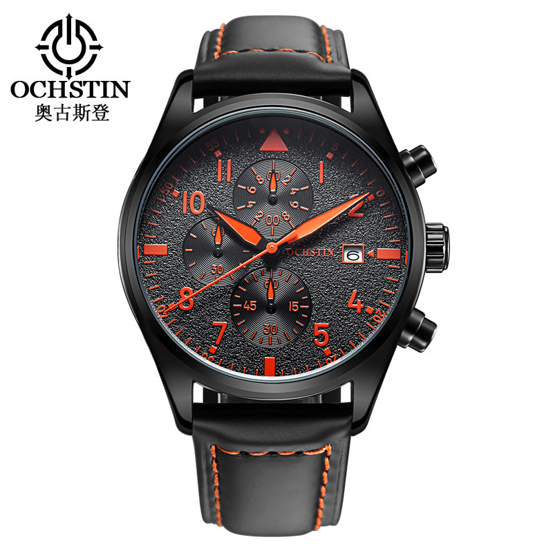 2019 Mens Business Watches Top Brand Luxury Waterproof Chronograph Watch - Mabenir