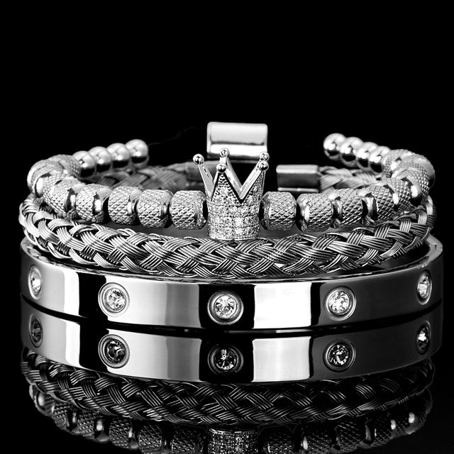 Roman Royal Charm Men Bracelets Stainless Steel - Mabenir