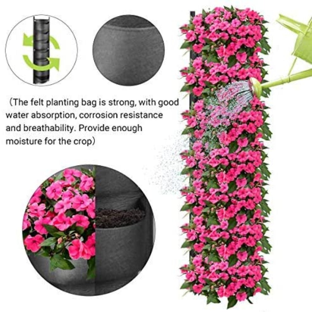 Vertical Hanging Garden Flower Pots - Mabenir