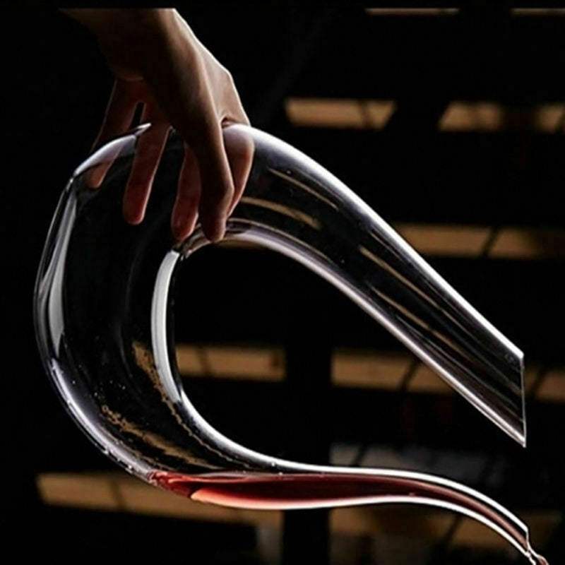 Crystal U-shaped 1500ml Wine Decanter - Mabenir