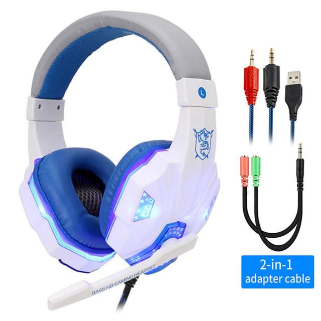 Led Light Wired Gamer Headset - Mabenir