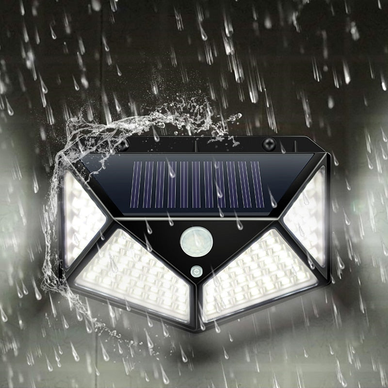 Garden Solar Lamp PIR Motion Sensor LED Solar Light Solar Powered By Sunlight Waterproof for Outdoor Wall Street Decoration - Mabenir