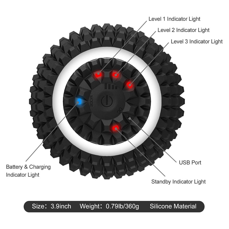 Electric Massage Ball 4-Speed Vibrating Massage Ball - Mabenir