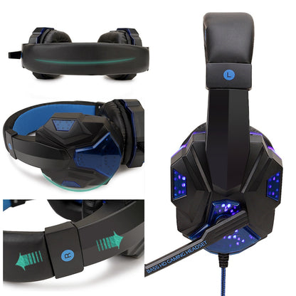 Led Light Wired Gamer Headset - Mabenir