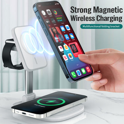 3in1 Magnetic Folding Wireless Charger - Mabenir