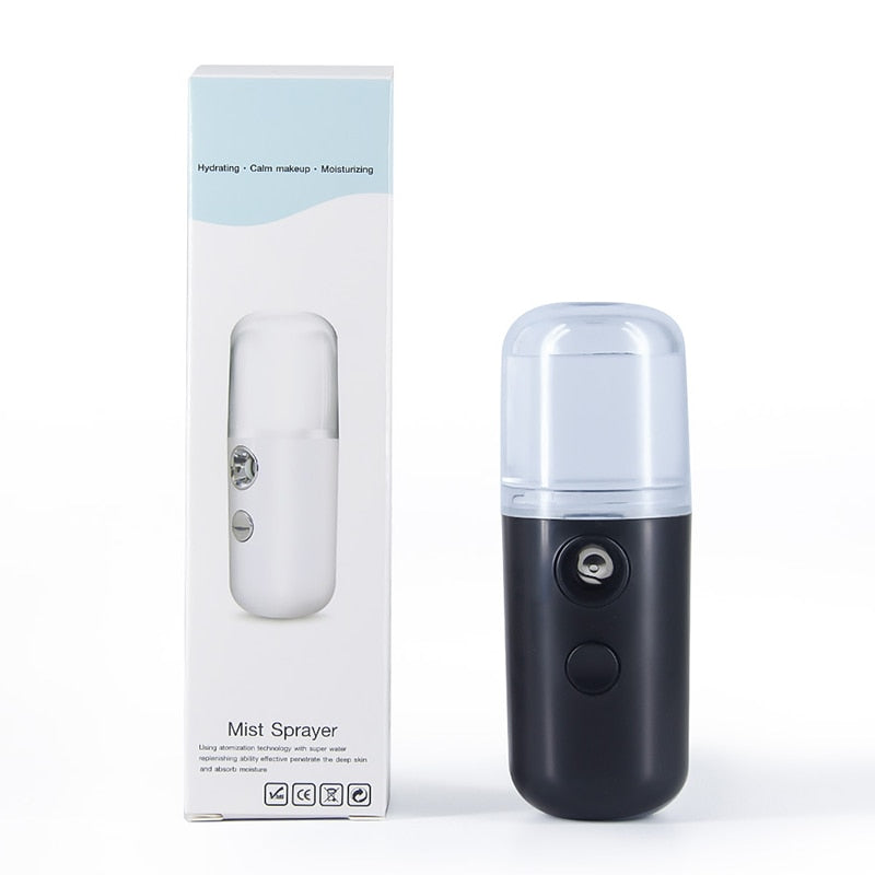 Nano Mist Facial Sprayer Beauty Instrument USB Face Steamer Moisturizing Beauty - Mabenir