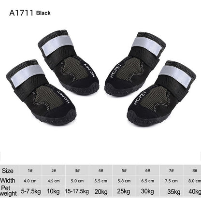 Waterproof Reflective Dog Boots - Mabenir