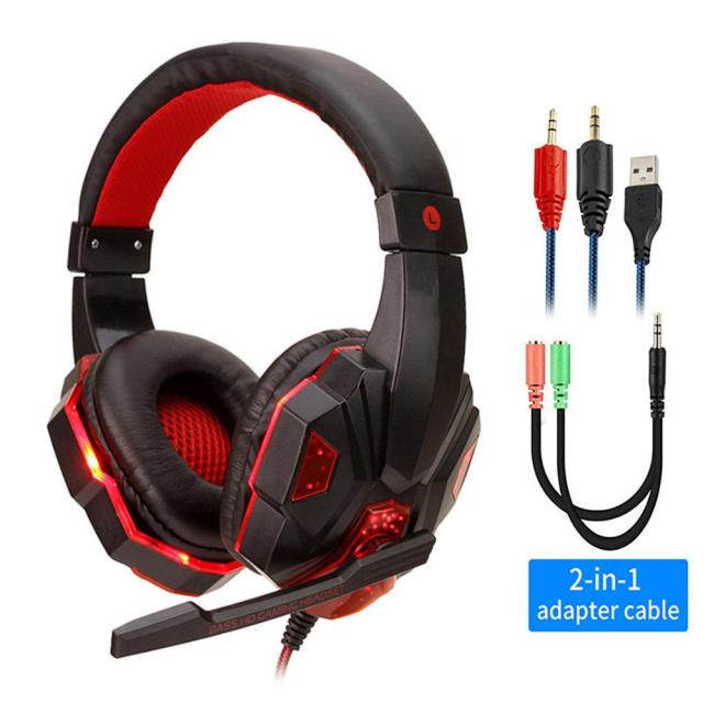 Led Light Wired Gamer Headset - Mabenir