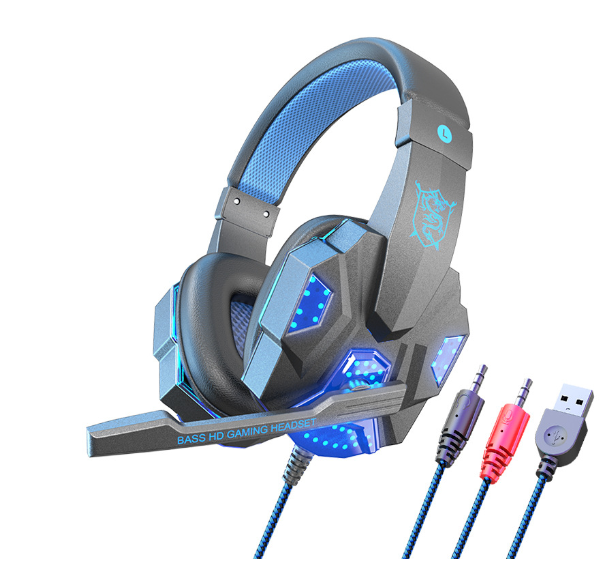 Led Light Wired Gamer Headset - Mabenir