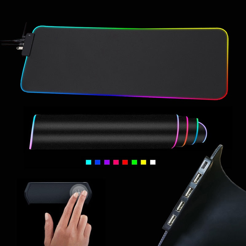 RGB Mouse Pad with Cable - Mabenir