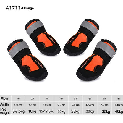 Waterproof Reflective Dog Boots - Mabenir