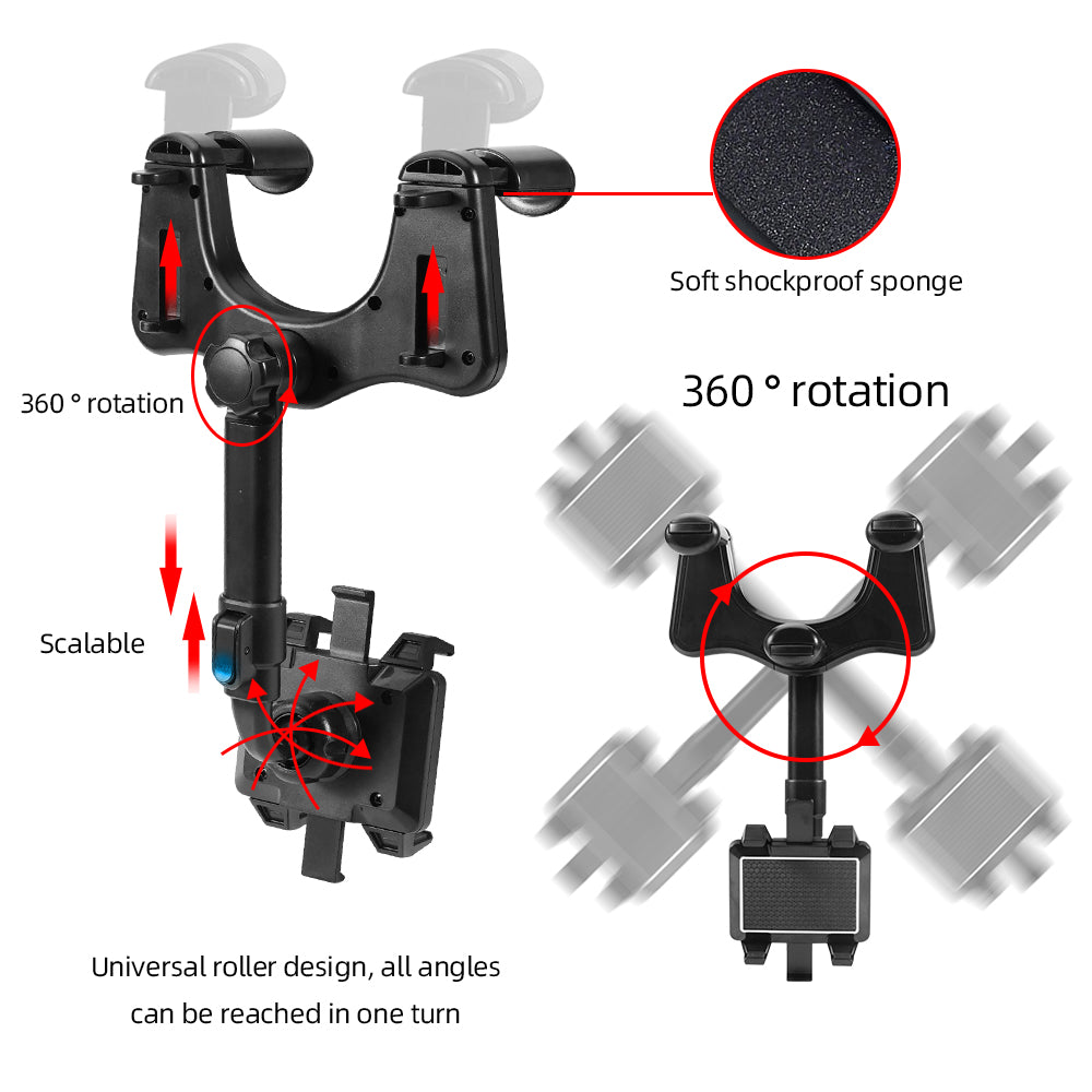 360° Rotatable Smart Phone Car Holder - Mabenir