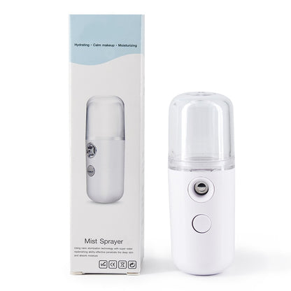 Nano Mist Facial Sprayer Beauty Instrument USB Face Steamer Moisturizing Beauty - Mabenir